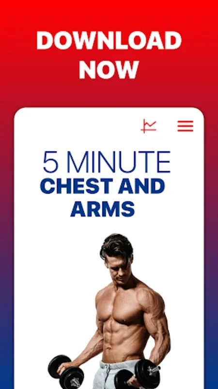 5 Minute Chest and Arms for Android - Transform Your Upper Body