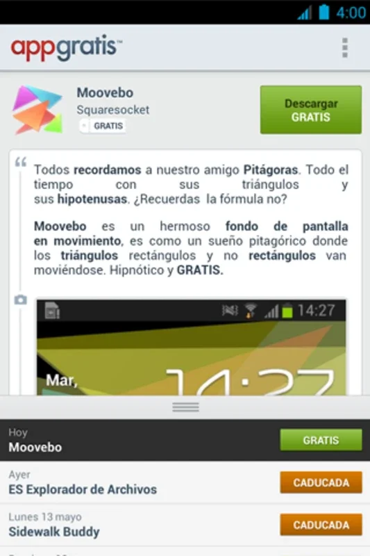 AppGratis for Android - Get Free Apps Daily