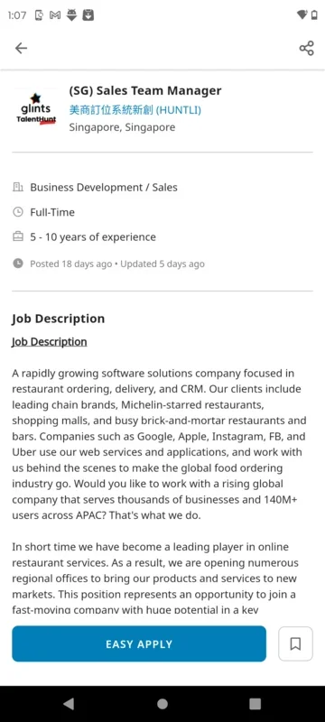 Glints for Android - Find Your Dream Job