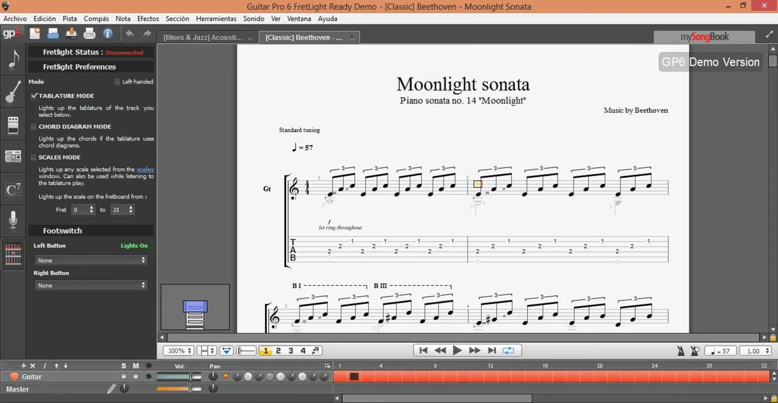 Guitar Pro 6 Fretlight Ready for Windows - No Download Needed