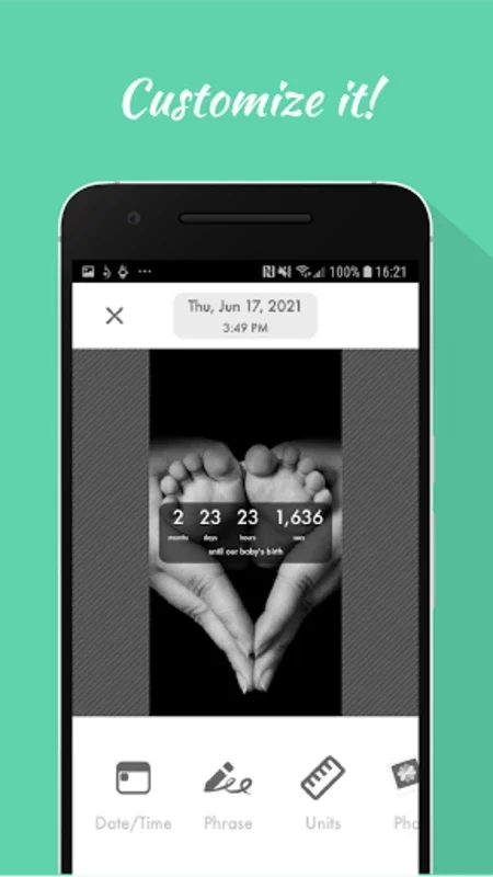 Baby Countdown for Android - Track Baby's Due Date