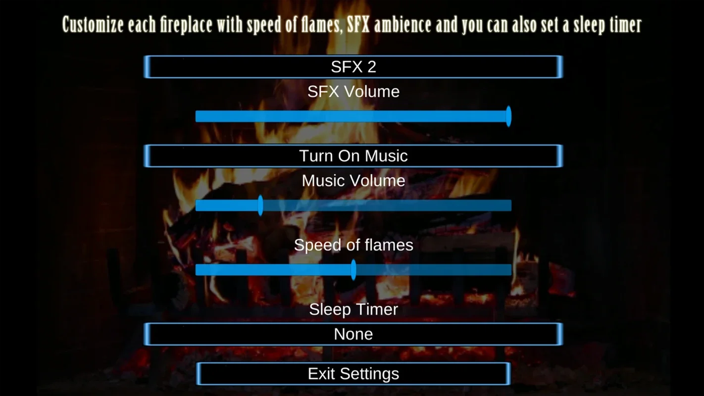 Virtual Fireplace for Android - Customizable Relaxation