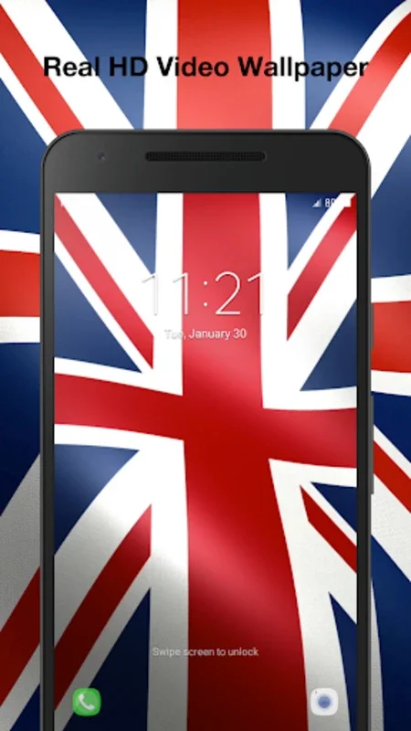 British Flag Live Wallpaper for Android - Patriotic Display