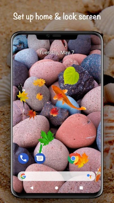 Fish On Screen 3D Wallpaper for Android - Transform Your Device