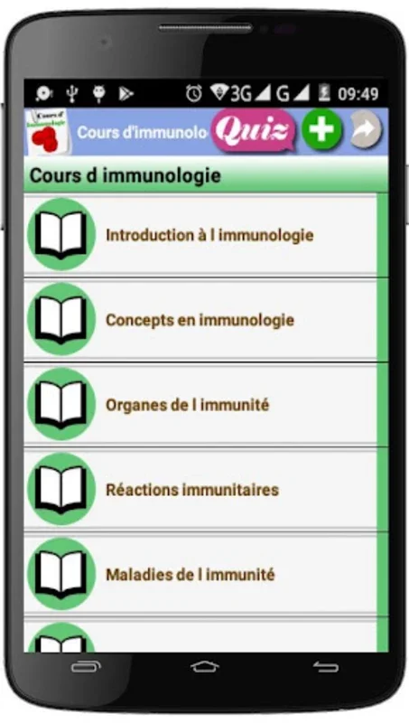 Cours d’immunologie for Android: Comprehensive Learning