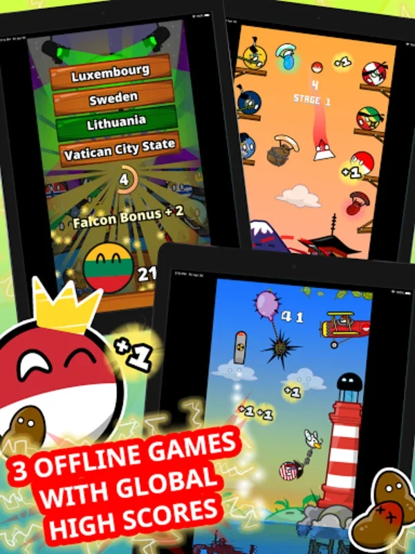 Countryball Potato Mayhem for Android - Engaging Gameplay