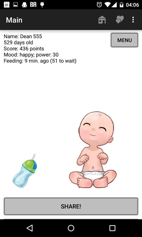 Baby Adopter for Android - Virtual Parenting Experience