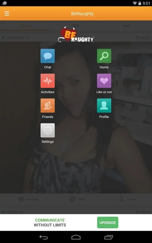 BeNaughty for Android - Connect with Nearby Users