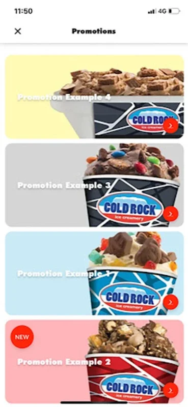 Cold Rock Ice Creamery for Android - Customize & Earn Rewards