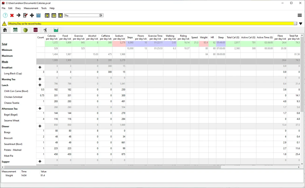 JXCirrus CalCount for Windows: A Health and Fitness Ally