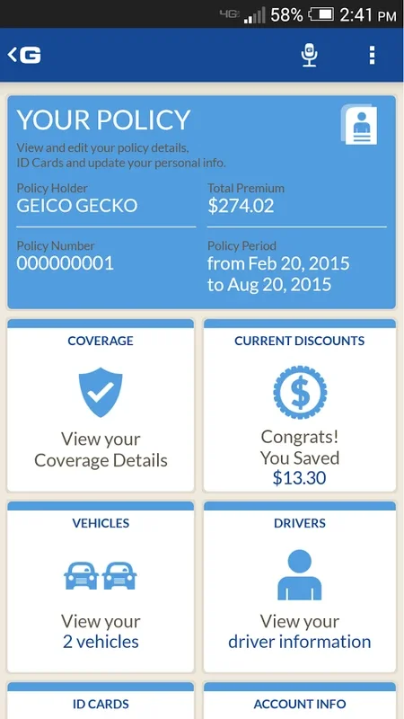 GEICO Mobile for Android - Streamlining Insurance Management