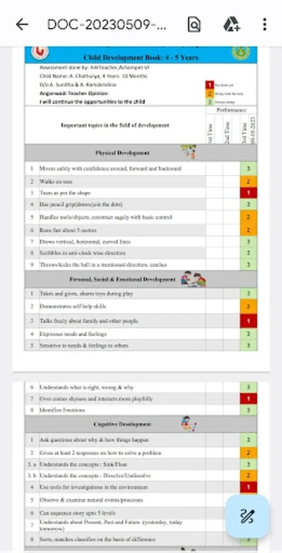 ECCE for Android: Monitoring Child Health and Development