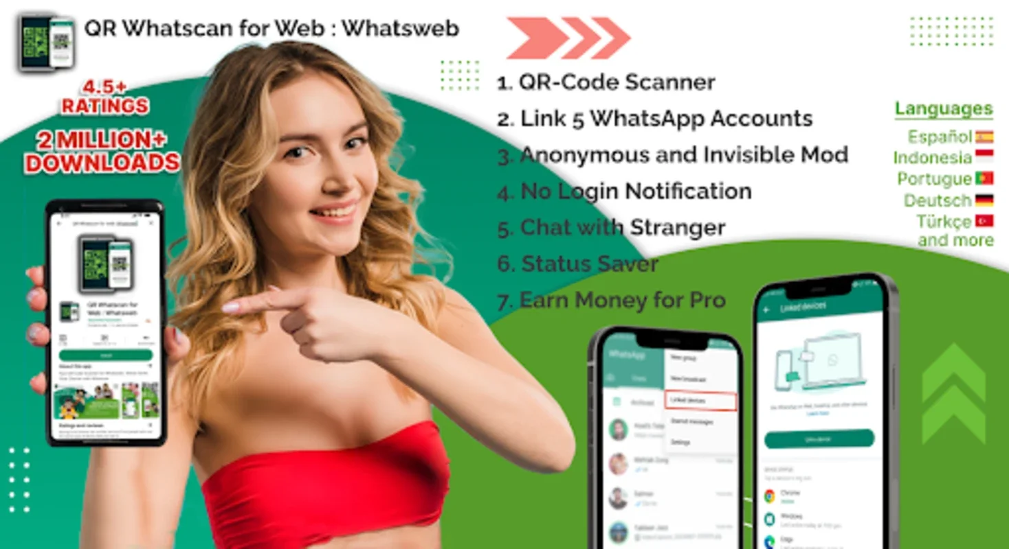 Whatscan for Web : Whatsweb QR for Android - Manage Multiple WhatsApp Accounts Easily