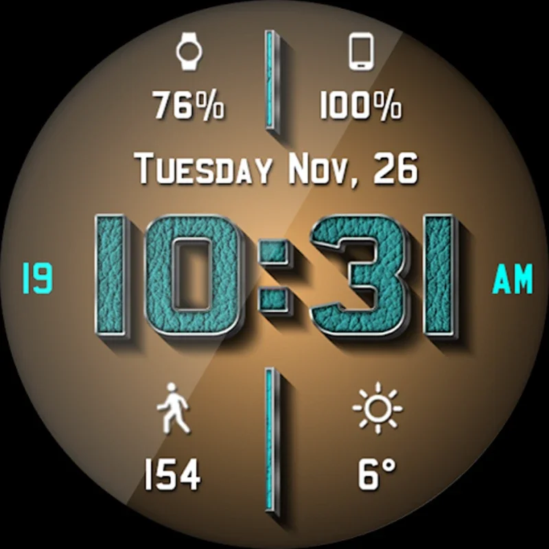 Chrome Leather HD Watch Face for Android: Stylish Customization