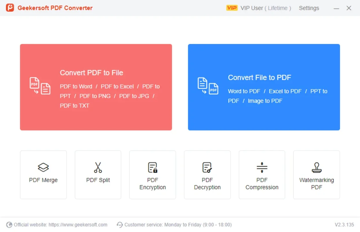 Geekersoft PDF Converter for Windows - Effortless PDF Conversion