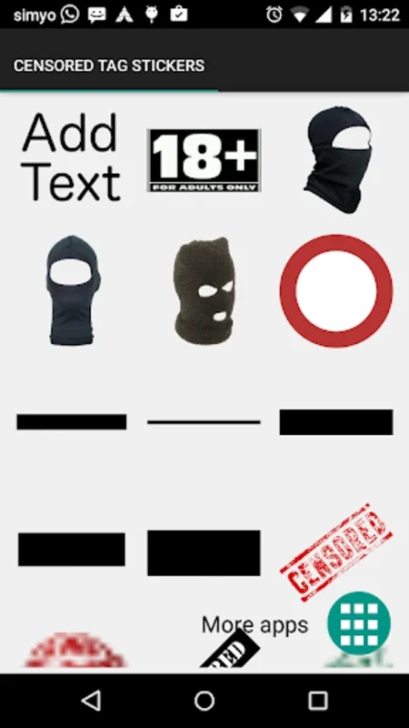 Censored Tags Stickers for Android - Fun Censorship App