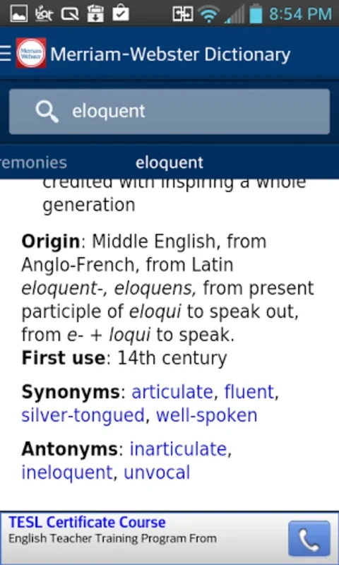 Merriam-Webster Dictionary for Android: Your Comprehensive English Language Companion