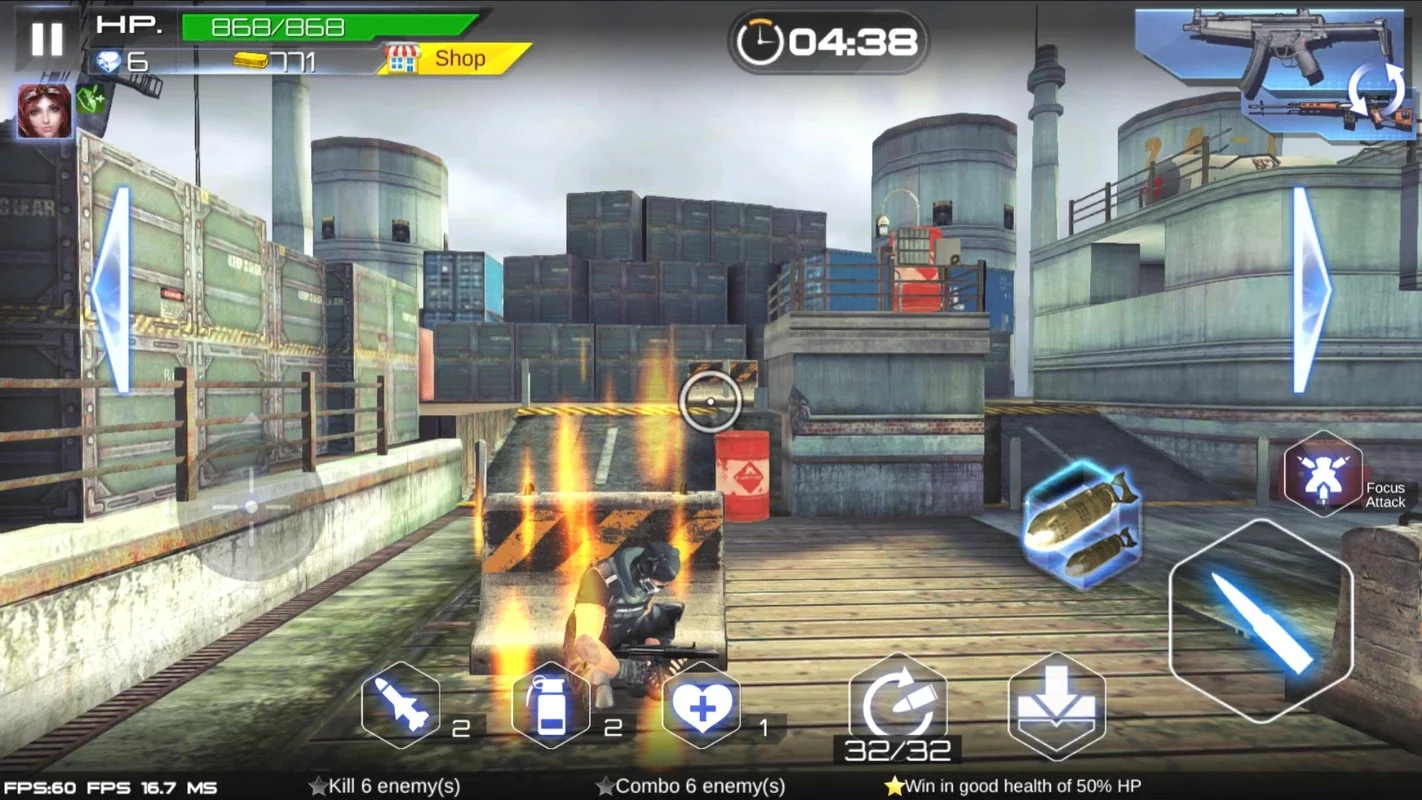 Gun War for Android: Combat Terrorists with a Vast Arsenal