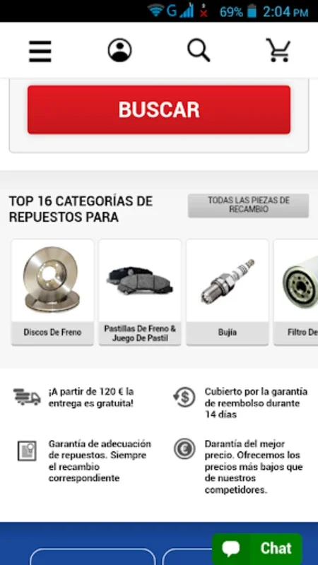 Recambios Coche España for Android - Quality Car Parts