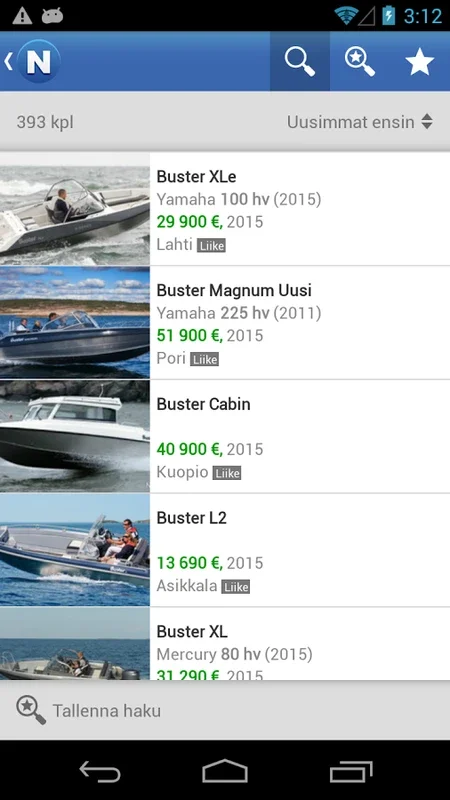 Nettivene for Android - Discover Finland's Boat Marketplace