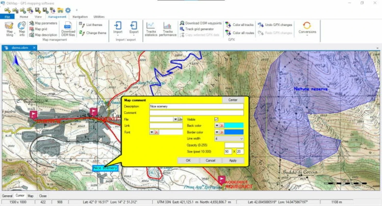 OkMap for Windows: Create and Manage Custom Maps