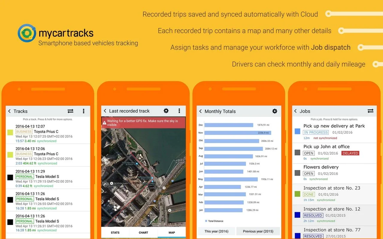 MyCarTracks for Android - Track and Manage Vehicles