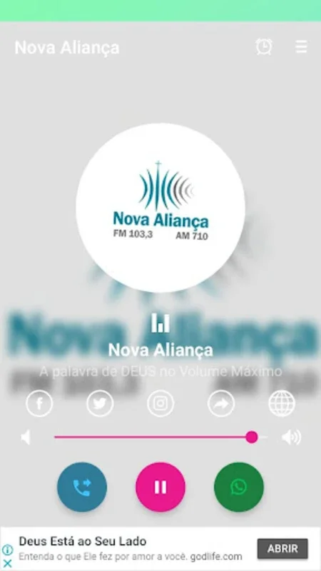 Rádio Nova Aliança for Android - Spiritual & Educational Audio