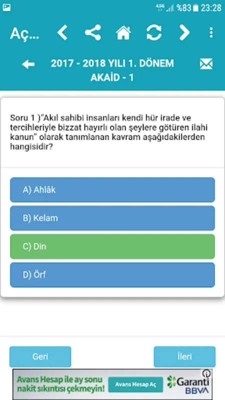 Açık Lise Test Çöz for Android - Download the APK from AppHuts