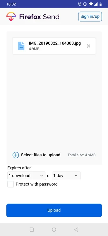 Firefox Send for Android: Secure File Sharing