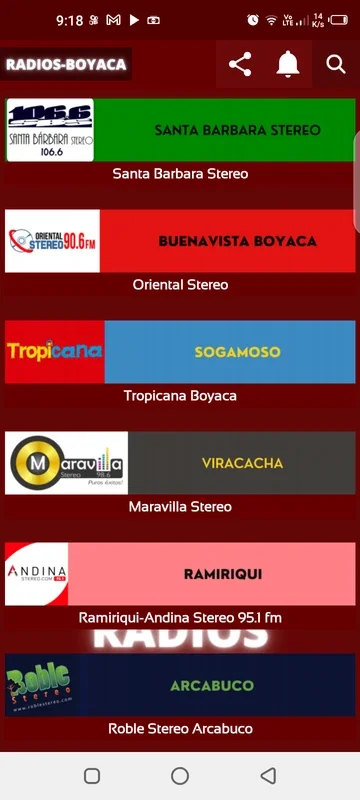 RADIOS-BOYACA for Android: Diverse Radio Content