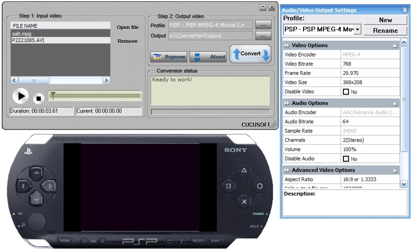 PSP Video Converter for Windows - Convert Videos Easily