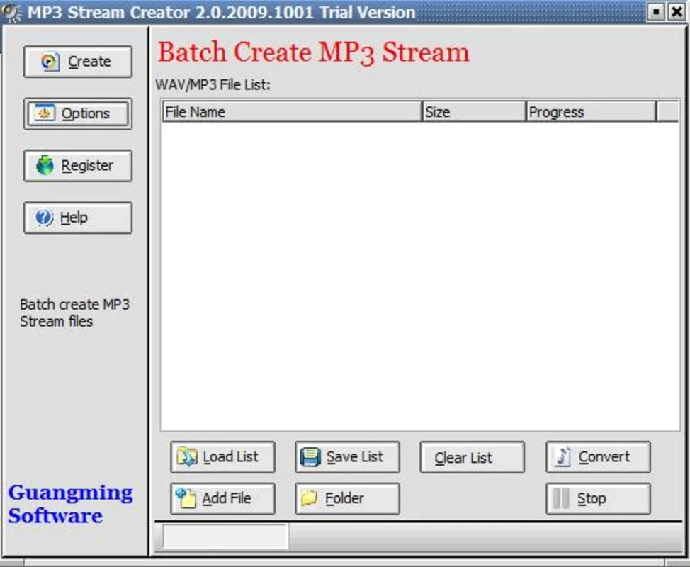 MP3 Stream Creator for Windows: Add Streaming Music to Your Website