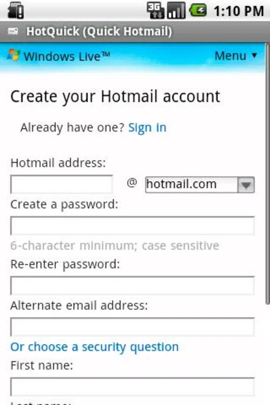 HotQuick (Quick Hotmail) for Android - Seamless Notifications