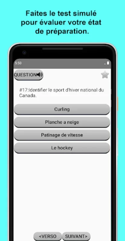 Test de citoyenneté canadienne for Android - Prepare for Citizenship Test