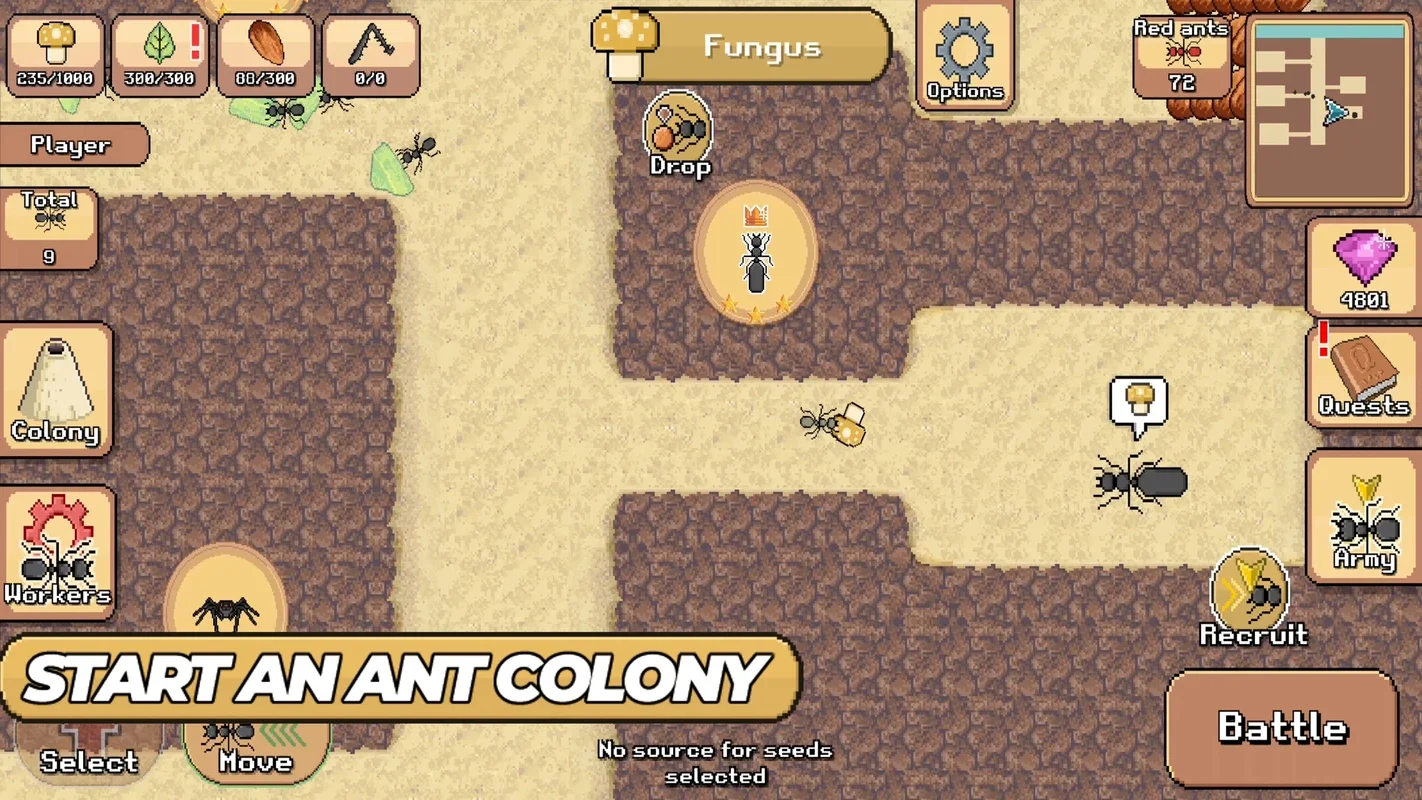 Pocket Ants for Android - Manage and Strengthen Your Ant Colony