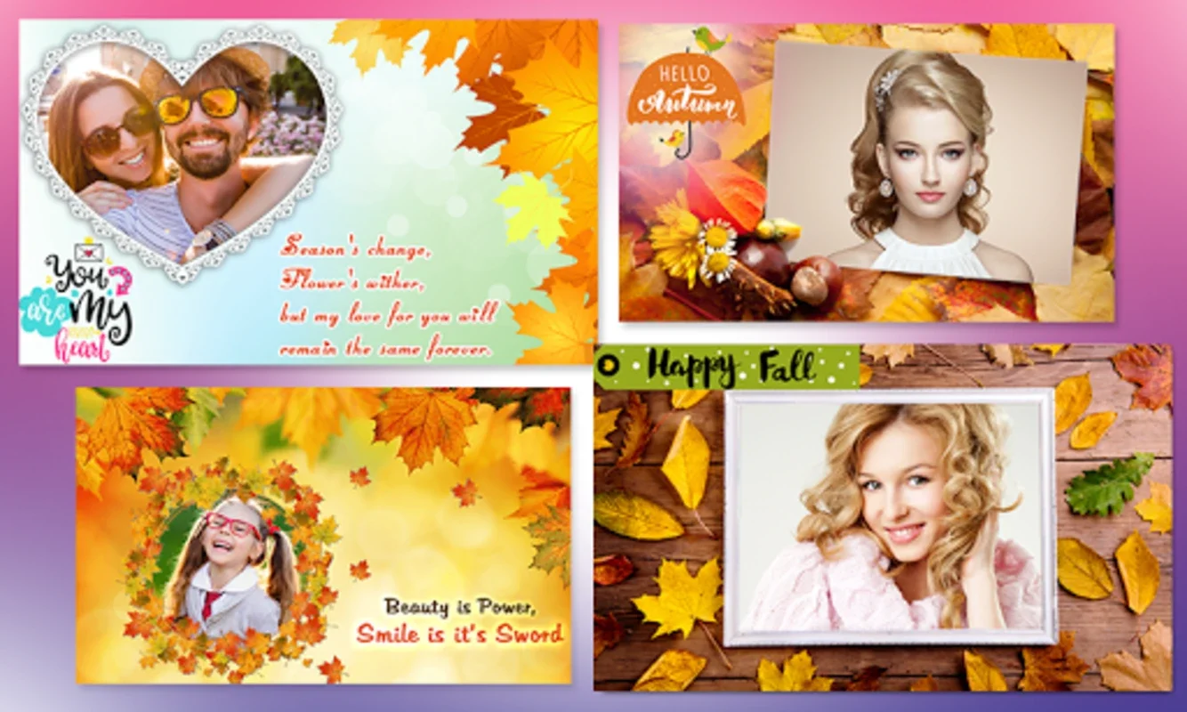 Autumn Photo Frames for Android - Enhance Photos with Fall Frames