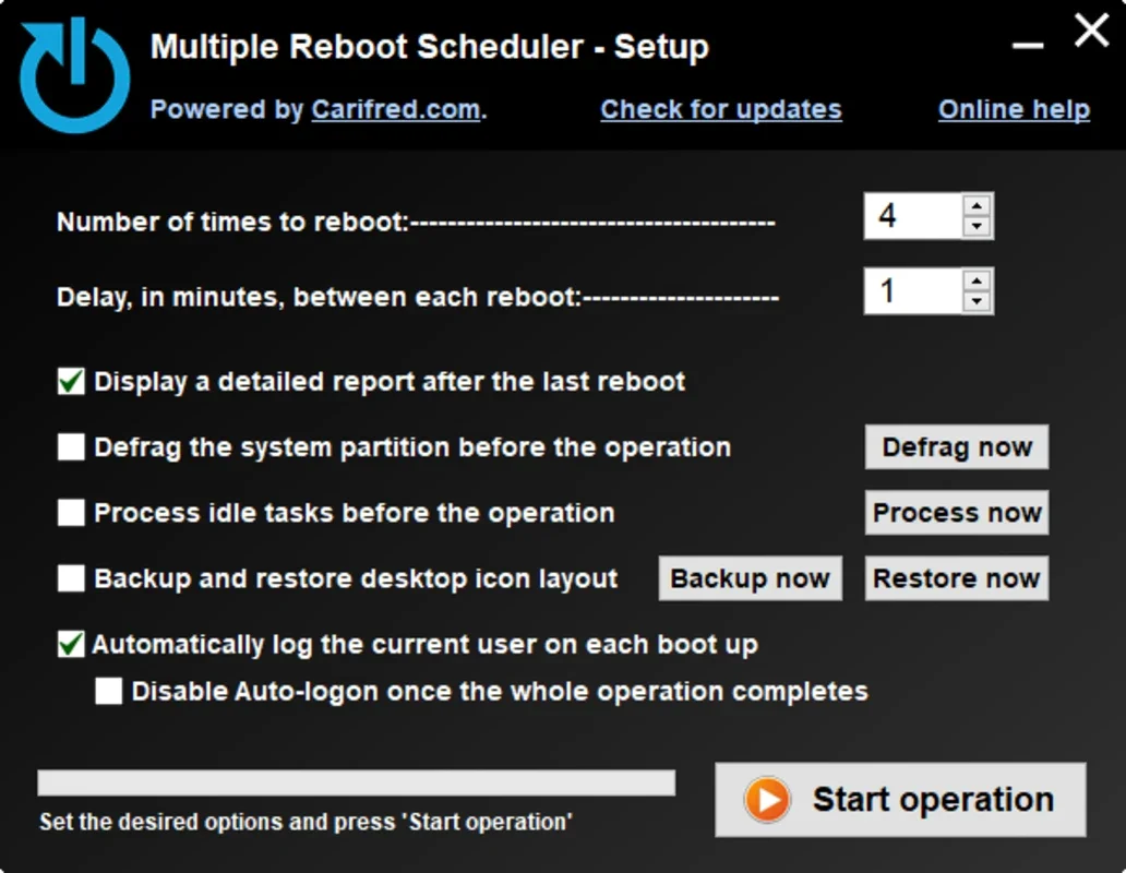 Multiple Reboot Scheduler for Windows - Boost Startup Speed