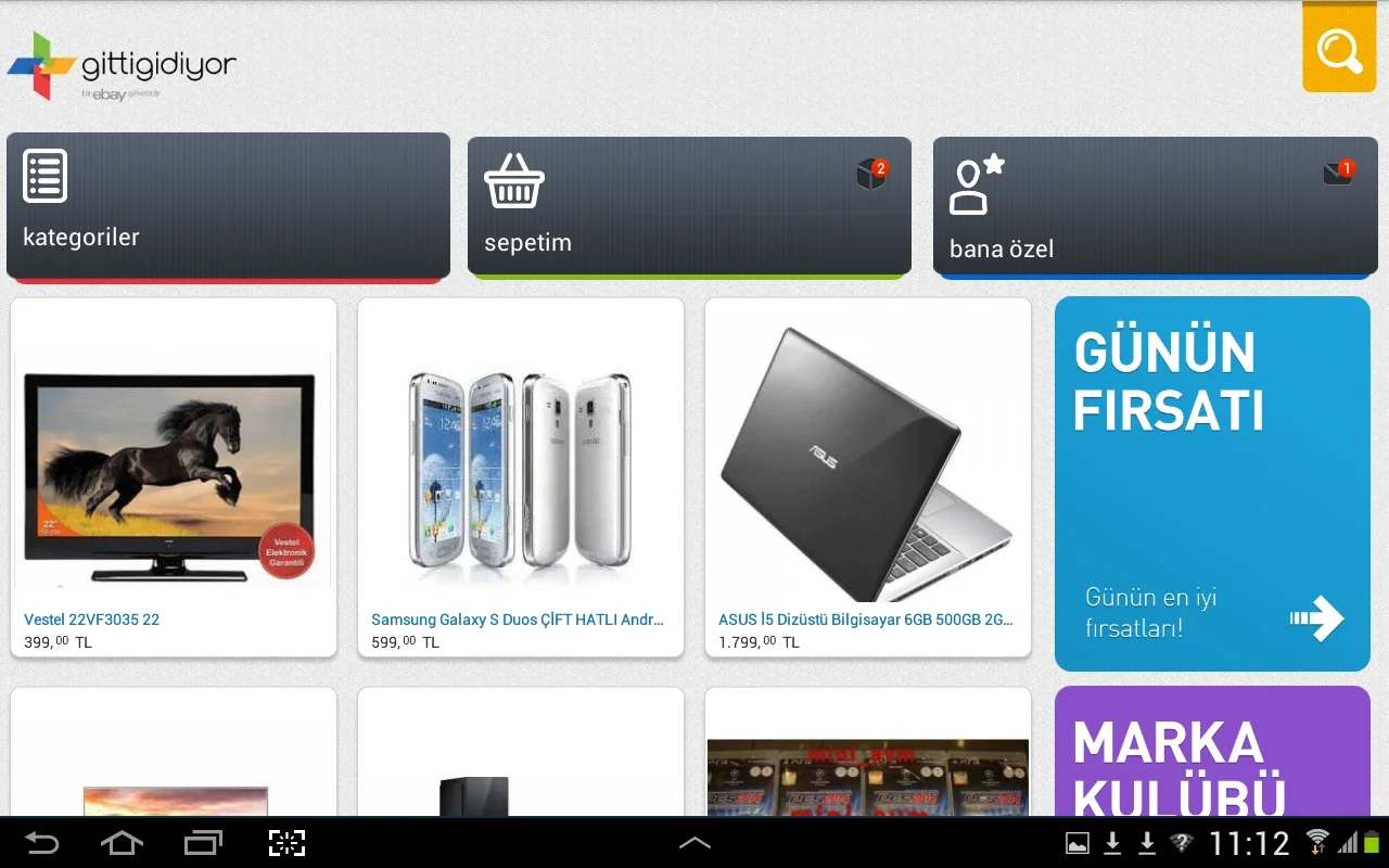 GittiGidiyor for Android: A Convenient Shopping App