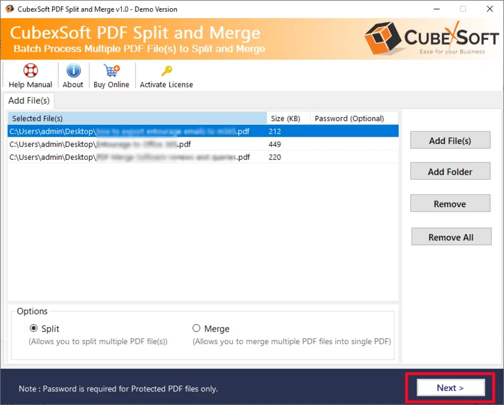 PDF Split Tool for Windows - Efficient PDF Page Manipulation