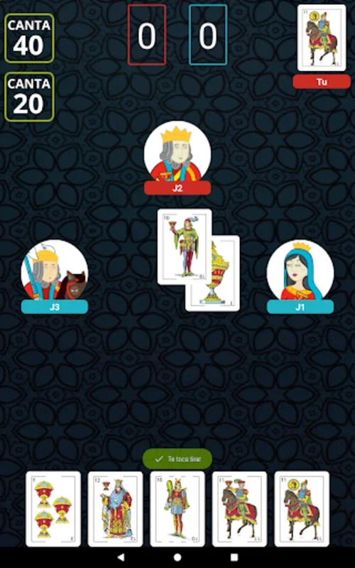 Cuatrola for Android - Play with a Spanish Deck