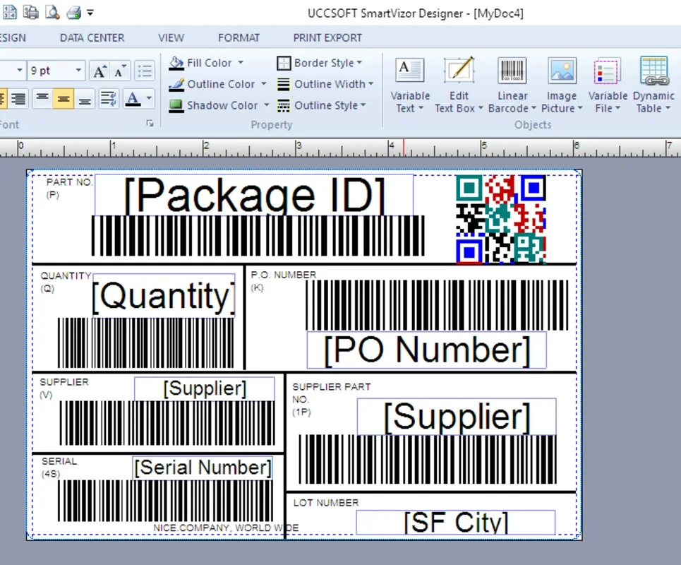 SmartVizor Barcode Label Printing Software for Windows