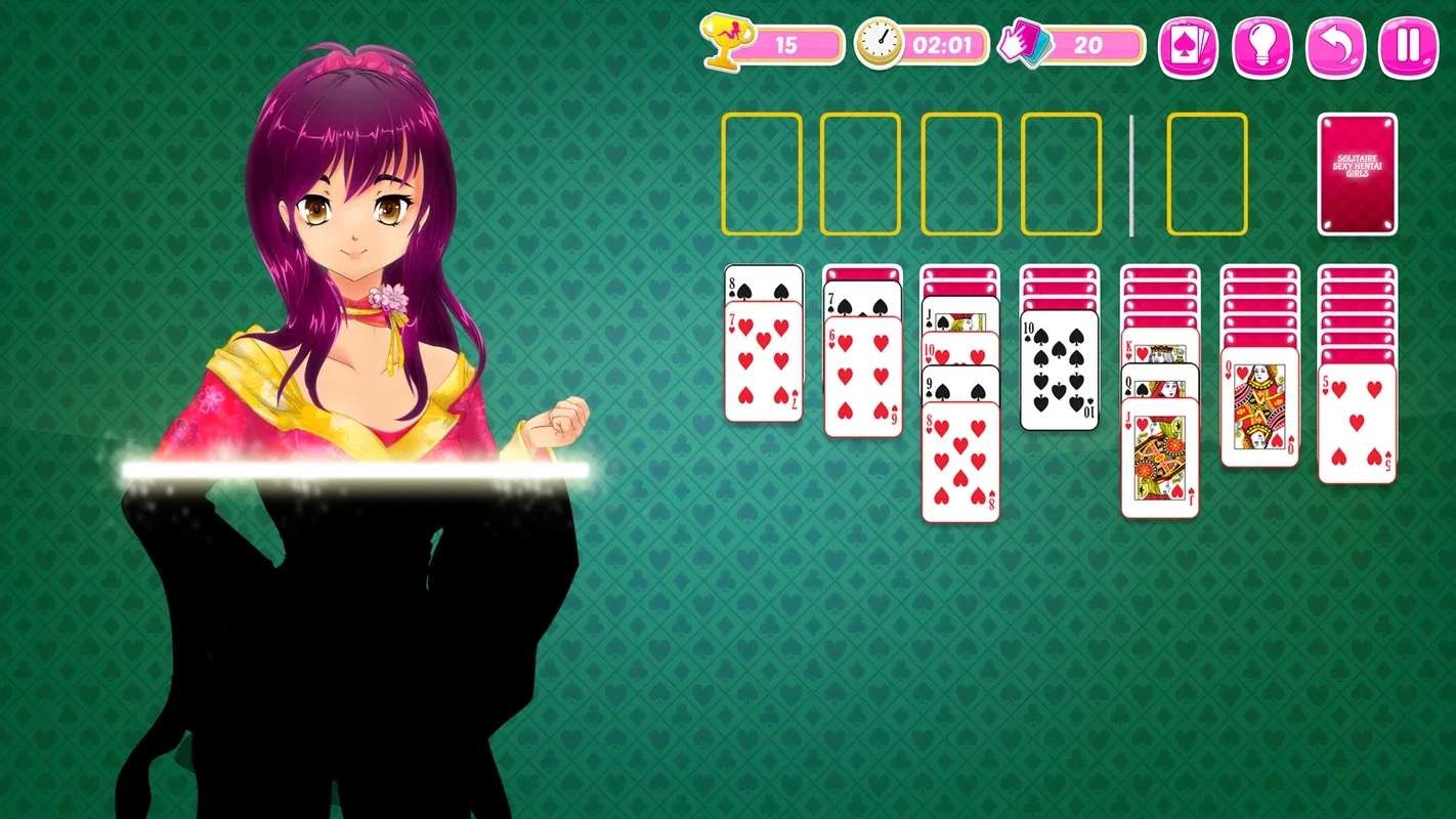 Solitaire Manga Girls for Android - Engaging Gameplay