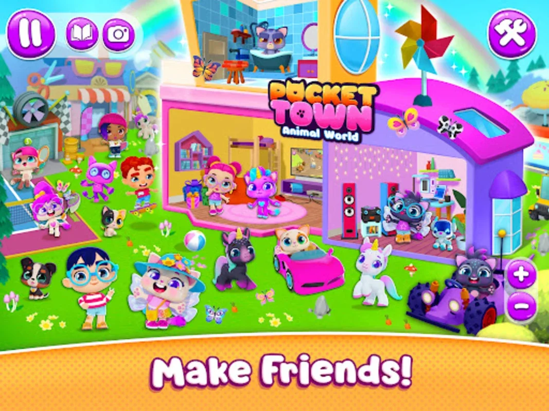 Pocket Town - Animal World for Android: Build and Explore