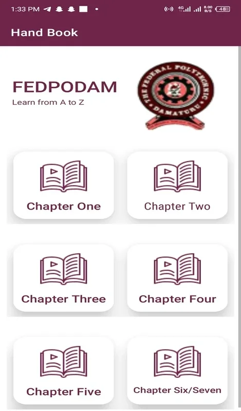 Fedpodam Student’s Handbook for Android - Comprehensive Academic Guide