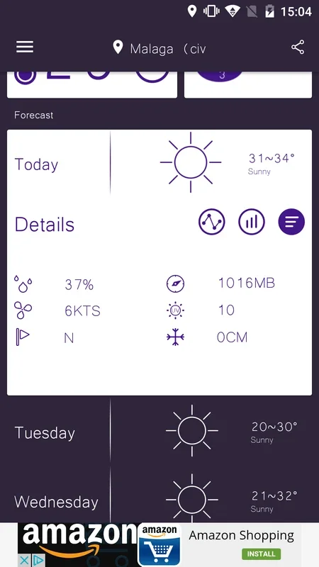 Sasha Weather FREE for Android: Instant Weather Updates