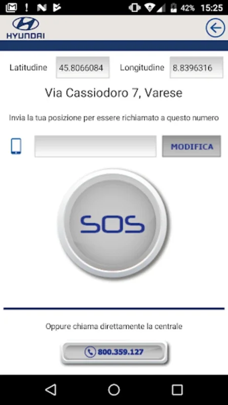 Hyundai Assistenza Stradale for Android: Efficient Roadside Aid