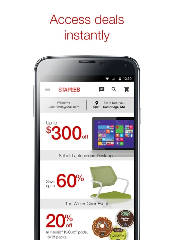 Staples for Android: Unbeatable Discounts & Offers