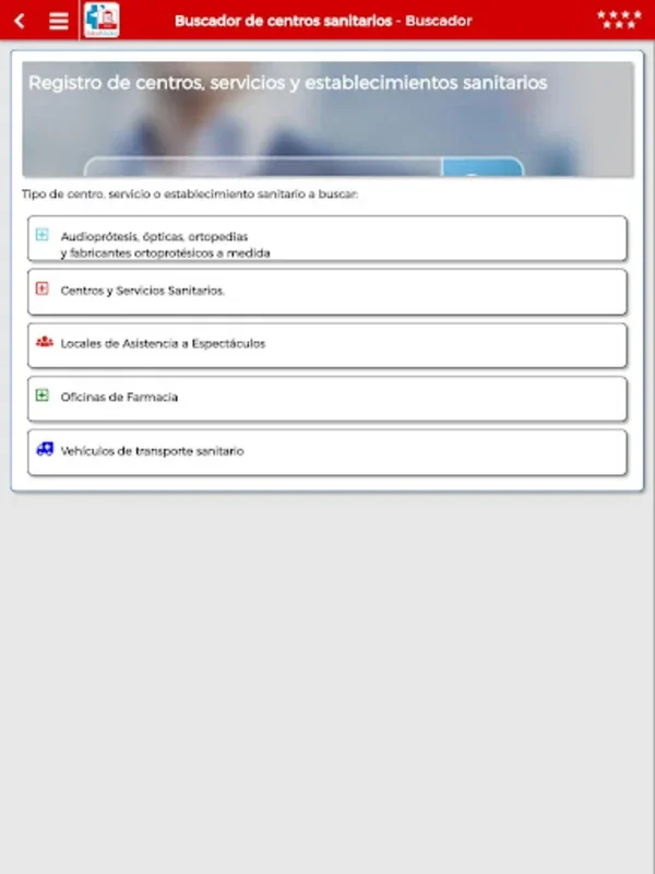 Buscador de centros sanitarios for Android - Find Healthcare Easily