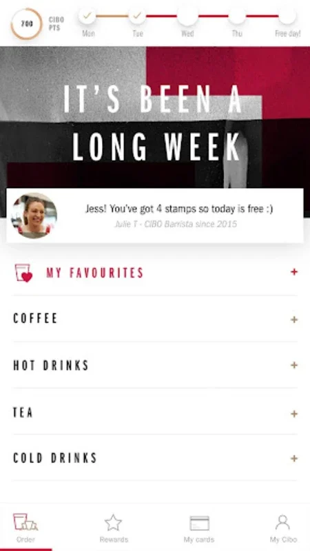 CIBO for Android - A Convenient Coffee App with Rewards