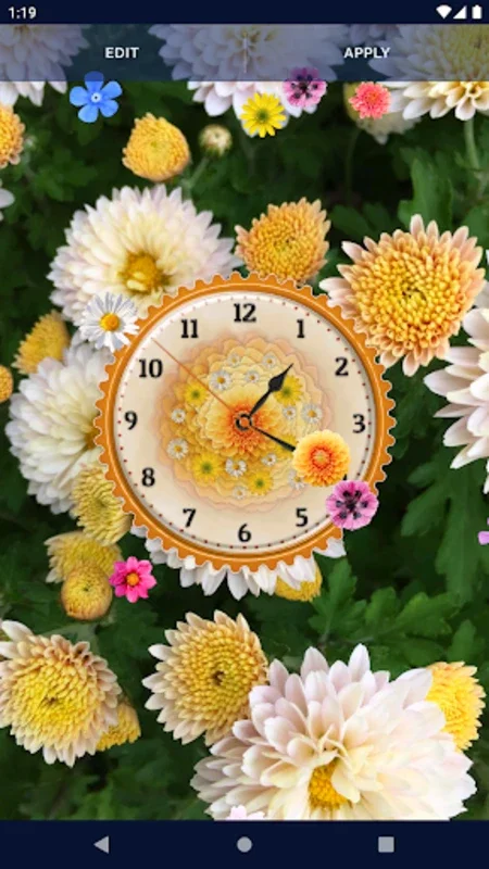 Flower Blossoms Spring Clock for Android - Visual Delight